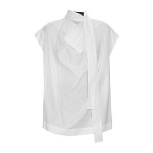 Vivienne Westwood Anglomania Garrett Neck Tie Cotton Poplin Blouse